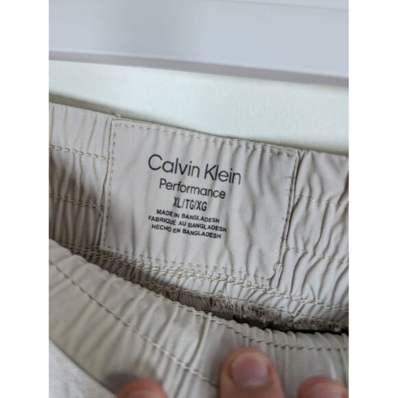 Calvin Klein Performance Pants Women Size XL Ankle Cargo Jogger Activewear Khaki - Picture 4 of 6